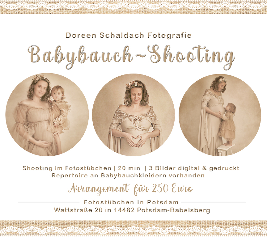 Babybauch Shooting fotograf fotostudio potsdam berlin